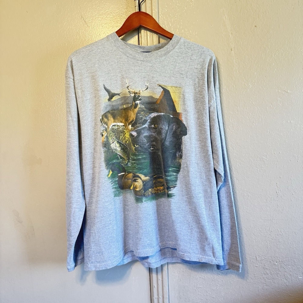 Varsity Classic Apparel Mens XL Outdoors Graphic Print HuntingCore Woodsman‎